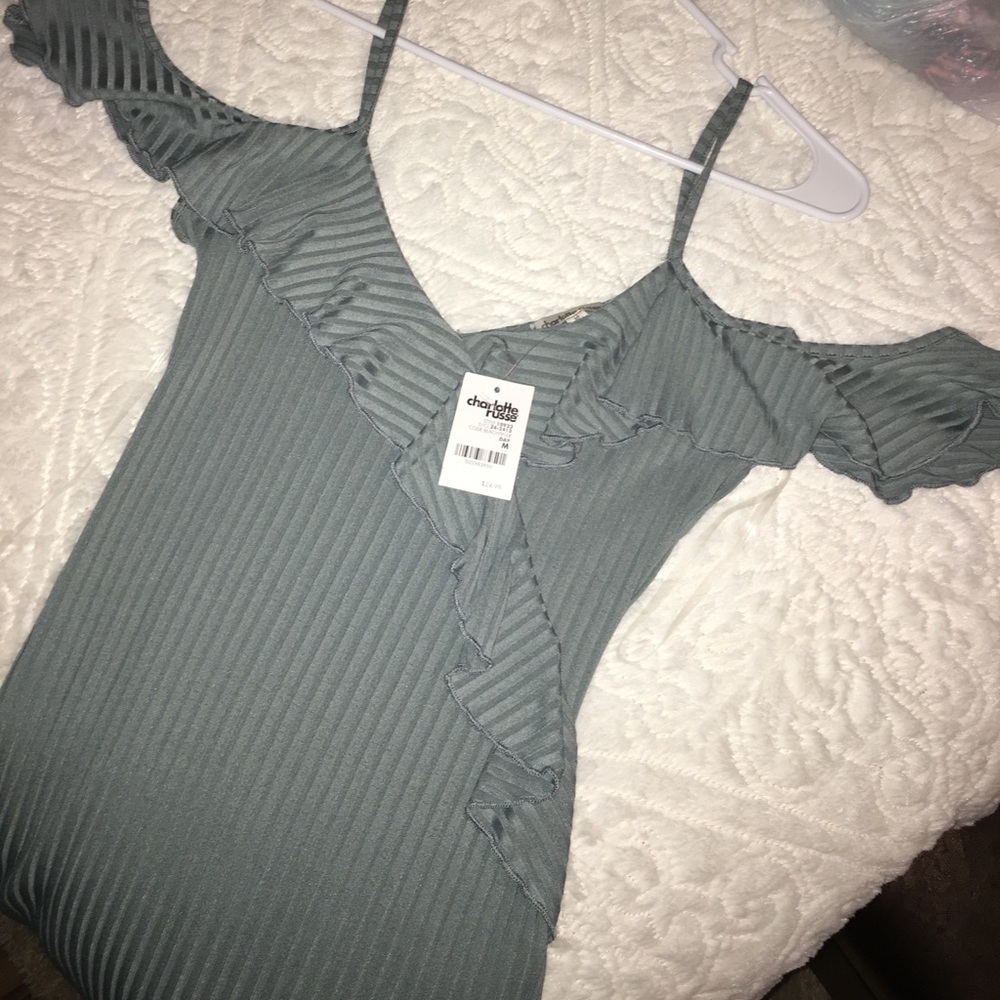 Charlotte Russe Ruffled Mini Dress - Picture 2 of 8